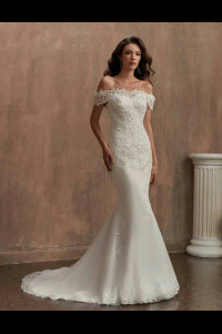 W012 Andrina Elegant Lace Wedding Dress 